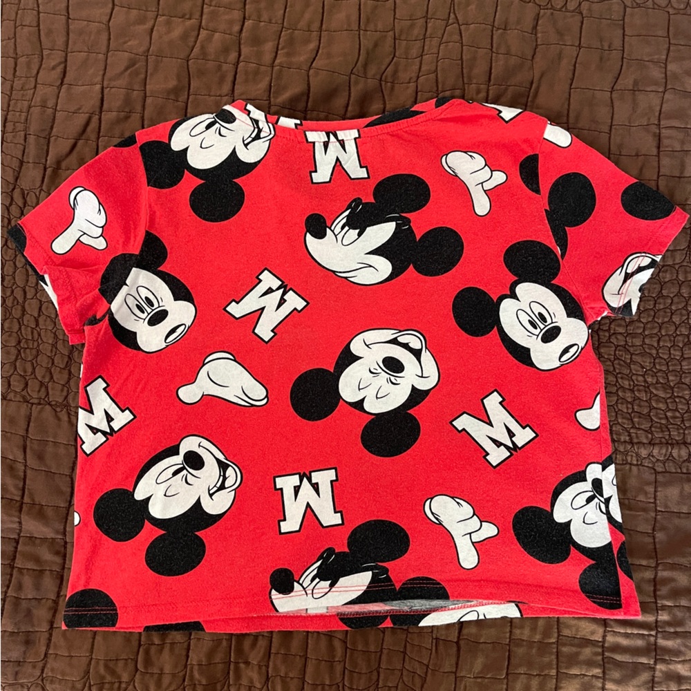 H&M Mickey Boxy Cropped Tee - Picture 5 of 6